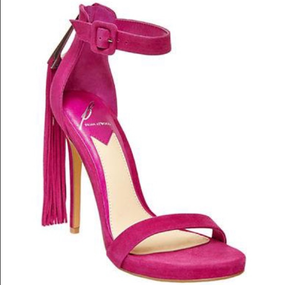 B Brian Atwood Tosca pink suede stilettos NIB 7.5